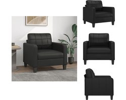 vidaXL Fauteuil - Fauteuils - Bank - Zitstoel - Fauteuil 60 cm kunstleer zwart