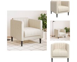 vidaXL Fauteuil - Fauteuils - Stoel - Zitstoel - Fauteuil linnen