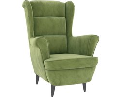 vidaXL Fauteuil fluweel lichtgroen