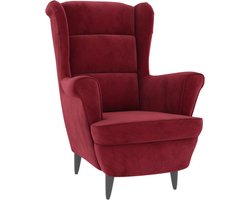 vidaXL Fauteuil fluweel wijnrood