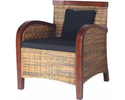 vidaXL Fauteuil handgeweven rattan