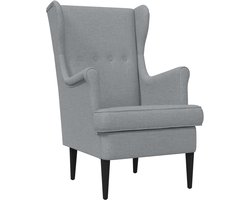 vidaXL - Fauteuil - Lichtgrijs - Stof