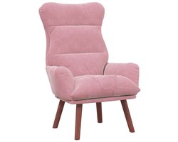vidaXL - Fauteuil - Roze - 69 - x - 74 - x - 93 - cm - Fluweel