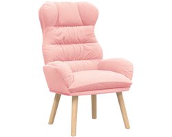 vidaXL - Fauteuil - Roze - 69 - x - 74 - x - 93 - cm - Sherpa - Stof
