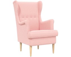 vidaXL - Fauteuil - Roze - Bouclé