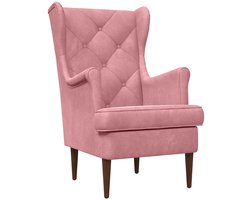 vidaXL - Fauteuil - Roze - Fluweel