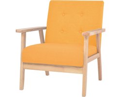 vidaXL - Fauteuil - stof - geel