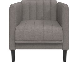 vidaXL - Fauteuil - stof - taupe