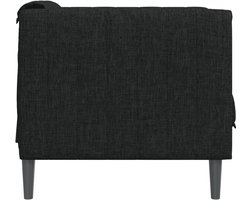 vidaXL - Fauteuil - stof - zwart
