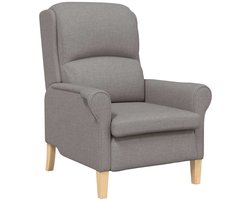 vidaXL - Fauteuil - Taupe - 76 - x - 94 - x - 102 - cm - Stof