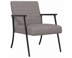 vidaXL - Fauteuil - Taupe - Stof