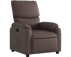 vidaXL - Fauteuil - verstelbaar - kunstleer - bruin