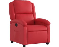 vidaXL - Fauteuil - verstelbaar - kunstleer - rood