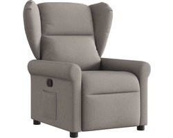vidaXL Fauteuil Verstelbaar - Stof - Taupe