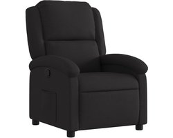 vidaXL - Fauteuil - verstelbaar - stof - zwart