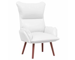 vidaXL - Fauteuil - Wit - 69 - x - 74 - x - 93 - cm - Kunstleer