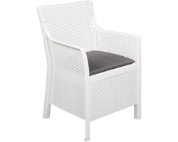 vidaXL - Fauteuil - Wit - PP