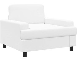 vidaXL - Fauteuil - Wit - Stof