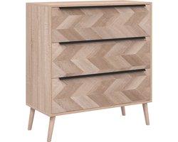 vidaXL - Finori - Finori - Dressoir - Lusk - 03A - 80x38,5x87 - cm - sonoma - eikenkleurig
