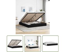 vidaXL Fluwelen Bed - Ottoman Bedframe - Ottoman bedframe zonder matras 200x200 cm fluweel zwart - Tweepersoons Bed - Bed Met Opbergruimte - Hoofdbord