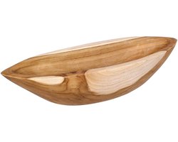 vidaXL - Fruit - Bowl - JEPARA - Teak - Brown - 46 - x - 16 - x - 11 - cm