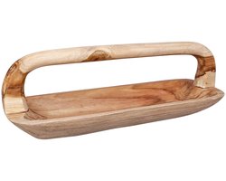 vidaXL - Fruit - Bowl - JEPARA - Teak - Brown - 61 - x - 21 - x - 21 - cm