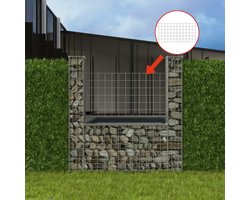 vidaXL - Gabion - mand - U-vormig - 160x20x150 - cm - staal