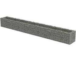 vidaXL - Gabion - plantenbak - verhoogd - 450x50x50 - cm - gegalvaniseerd - staal