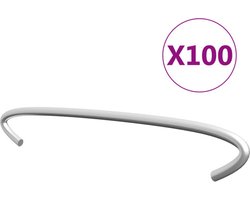 vidaXL - Gabionhaken - 100 - st - 15 - cm - gegalvaniseerd - staal