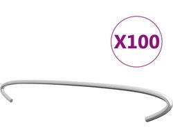 vidaXL - Gabionhaken - 100 - st - 50 - cm - gegalvaniseerd - staal