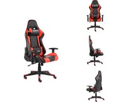 vidaXL Gamingstoel - Gamingstoelen - Racingstoel - Racingstoelen - Gamestoel draaibaar PVC rood
