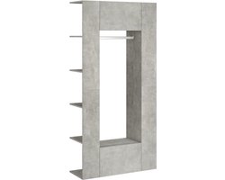 vidaXL - Gangkasten - 2 - st - bewerkt - hout - betongrijs