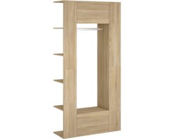 vidaXL - Gangkasten - 2 - st - bewerkt - hout - sonoma - eikenkleurig