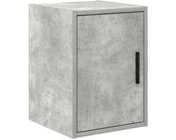 vidaXL - Garage - wandkast - betongrijs - bewerkt - hout