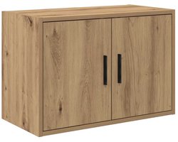 vidaXL - Garage - wandkast - bewerkt - hout - ambachtelijk - eiken