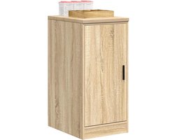 vidaXL Garagekast 40x51x85 cm massief grenenhout sonoma eikenkleurig
