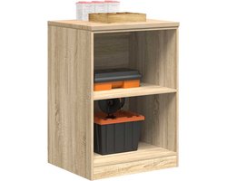 vidaXL Garagekast 60x51x85 cm massief grenenhout sonoma eikenkleurig