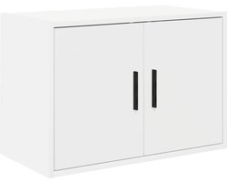 vidaXL - Garagewandkast - bewerkt - hout - wit