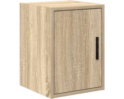 vidaXL - Garagewandkast - sonoma - bewerkt - hout - eikenkleurig