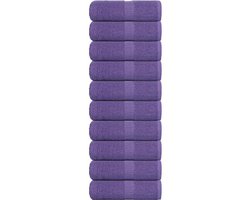 vidaXL - Gastendoekjes - 10 - st - 30x50 - cm - 360 - g/m² - 100% - katoen - paars