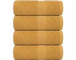 vidaXL - Gastendoekjes - FROGN - 4 - st - 30x50 - cm - 360 - g/m² - goud