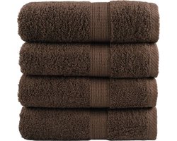 vidaXL - Gastendoekjes - SOLUND - 4 - st - 600 - g/m² - 30x50 - cm - bruin