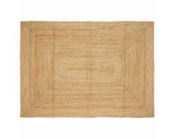 vidaXL - Gebied - Tapijt - Beige - 200 - x - 290 - cm - Jute