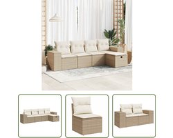 vidaXL Gereedschap - Dynamische Sleutel - 5-delige Loungeset met kussens poly rattan beige - Drapers Tools - Klikmechanisme - Torque Wrench