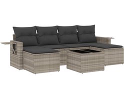 vidaXL Gereedschap - Dynamische Sleutel - 7-delige Loungeset met kussens poly rattan lichtgrijs - Drapers Tools - Klikmechanisme - Torque Wrench