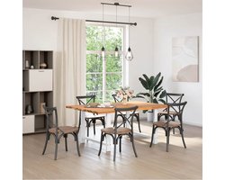 vidaXL Gereedschap - Dynamische Sleutel - Eettafel rechthoekig 180x120x74 cm massief eikenhout lichtbruin - Mechanica - Draper Tools - Klikmechanisme