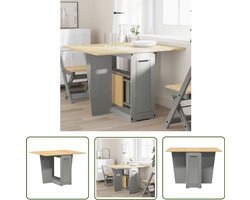 vidaXL Gereedschapset - Dynamische Sleutel - Eettafel Corona inklapbaar massief grenenhout grijs - Drapers Tools - Klikmechanisme - Torque Wrench