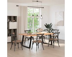 vidaXL Gereedschapset - Dynamische Sleutel - Eettafel met natuurlijke rand massief eikenhout rechthoekig - Drapers Tools - Sleutelmaten - Torque Wrench