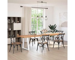 vidaXL Gereedschapset - Dynamische Sleutel - Eettafel rechthoekig 320x80x74 cm massief eikenhout lichtbruin - Drapers Tools - Klikmechanisme - Torque Wrench