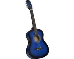 vidaXL - Gitaar - klassiek - beginner - en - kinderen - 3/4 - 36" - blauw